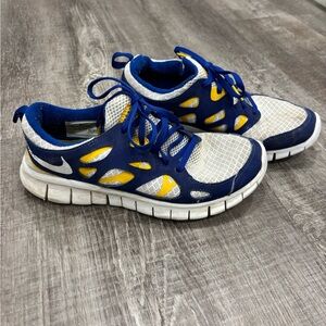 Nike Blue and Yellow Athletic Shoes